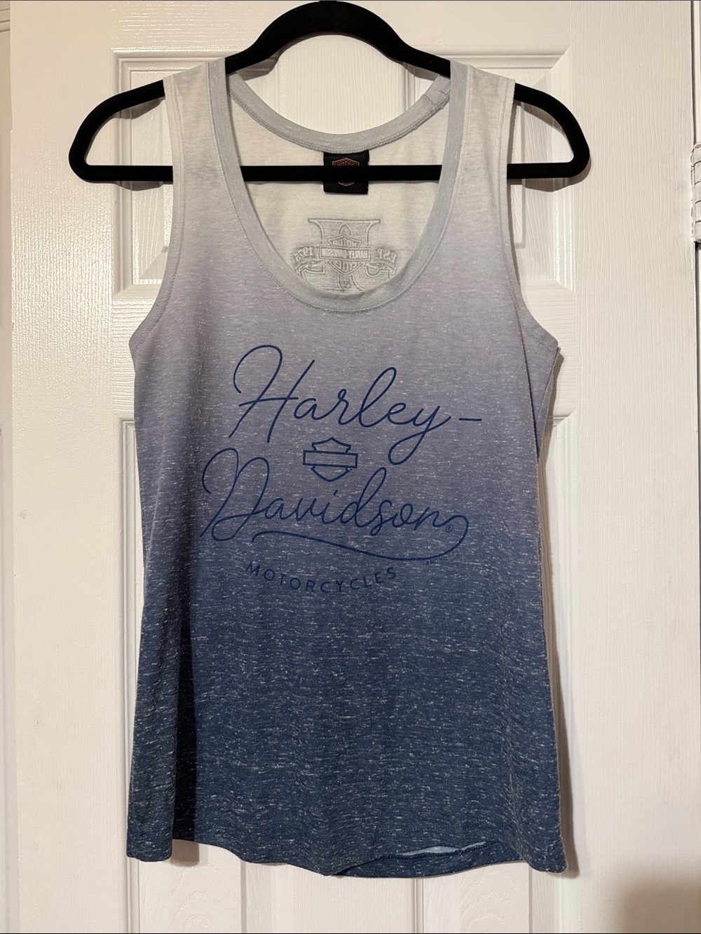 💜 Harley Davidson Blue Ombré Tank Top